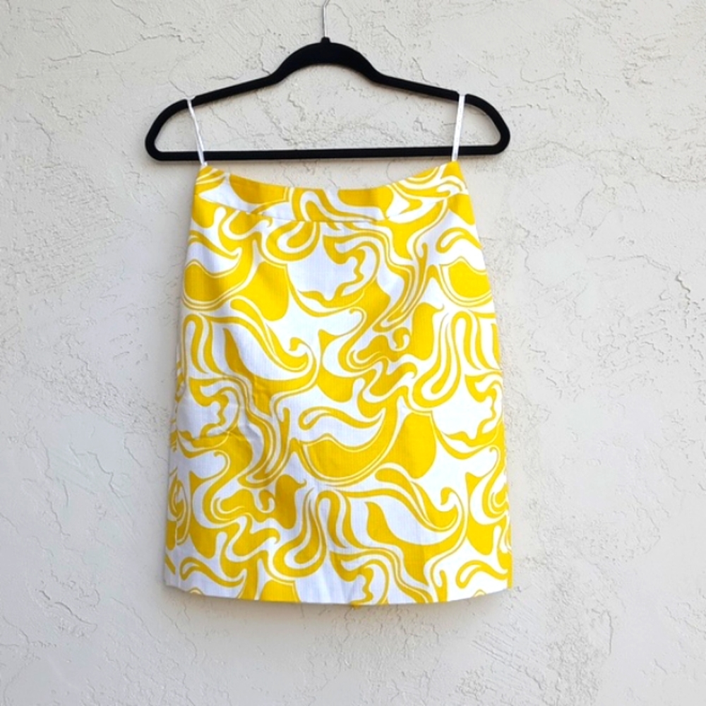 KATE SPADE x Florence Broadhurst Lemon Swirl Pencil Skirt Size 4